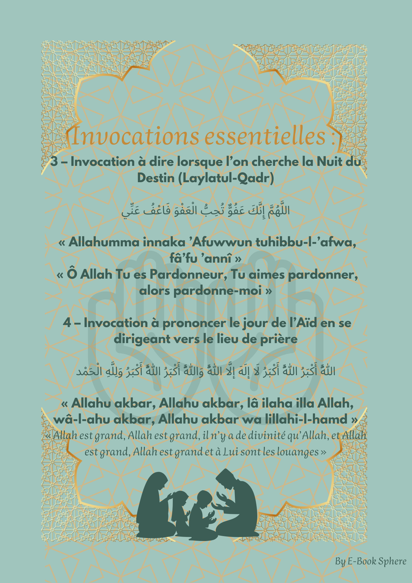 Mon planificateur du Ramadan 1446